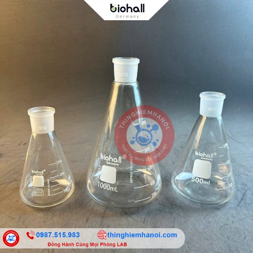 bình tam giác có nhám hãng biohall