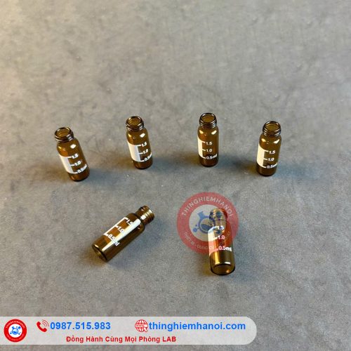 chai vial nâu 2ml chia vạch không nắp