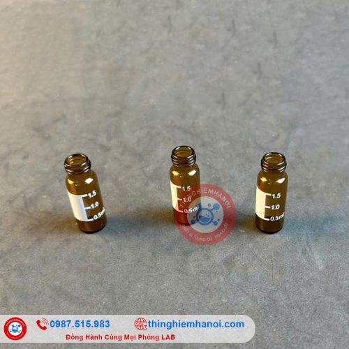chai vial nâu 2ml chia vạch không nắp giá rẻ