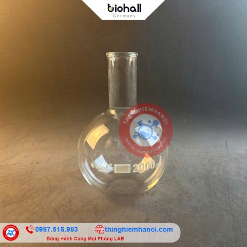 bình cầu đáy bằng miệng hẹp biohall-germany