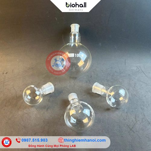 bình cầu đáy tròn cổ nhám biohall-germany