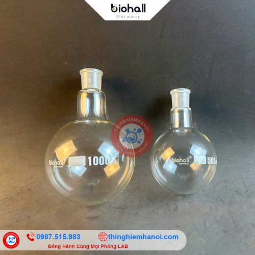 bình cầu đáy tròn cổ nhám biohall-germany chính hãng giá rẻ