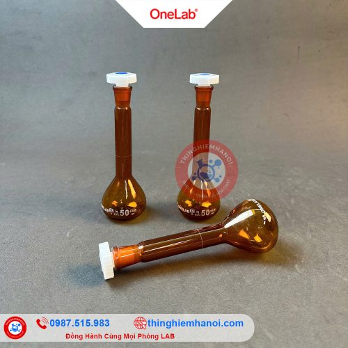 bình định mức nâu nút nhựa hãng Onelab giá rẻ