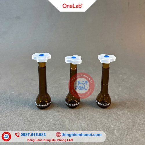 bình định mức nâu nút nhựa hãng Onelab chính hãng