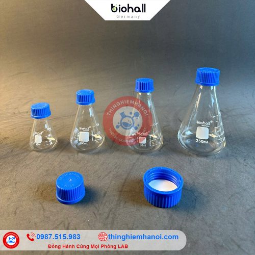 bình tam giác có nắp vặn hãng biohall-germany chính hãng