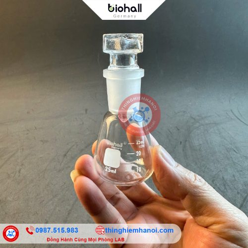bình tam giác cổ nhám nút thuỷ tinh giá rẻ
