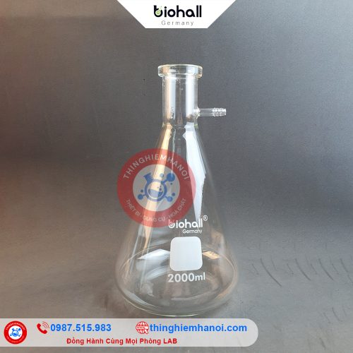 bình tam giác có nhánh hút chân không hãng biohall-germany giá rẻ