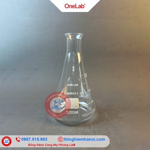bình tam giác miệng rộng Onelab