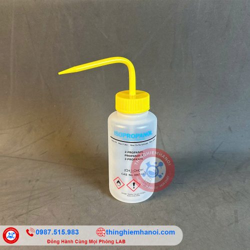 bình tia nhựa nhãn isopropanol 500ml