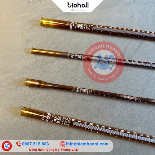 burette chuẩn độ nâu hãng biohall-germany
