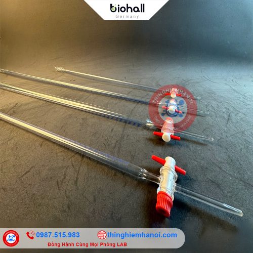 buret chuẩn độ trắng hãng biohall-germany giá rẻ