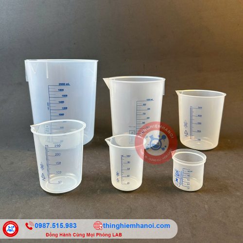 ca nhựa chia vạch xanh không quai