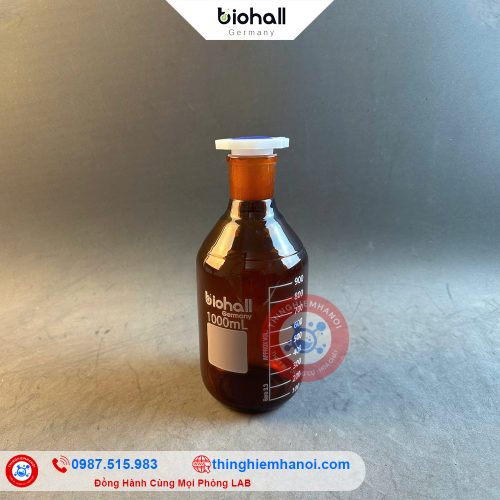 chai nâu miệng rộng nút nhám biohall-germany giá rẻ