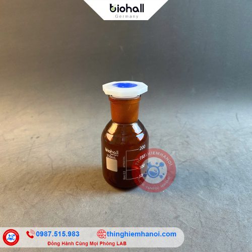 mua chai nâu miệng rộng nút nhám biohall-germany