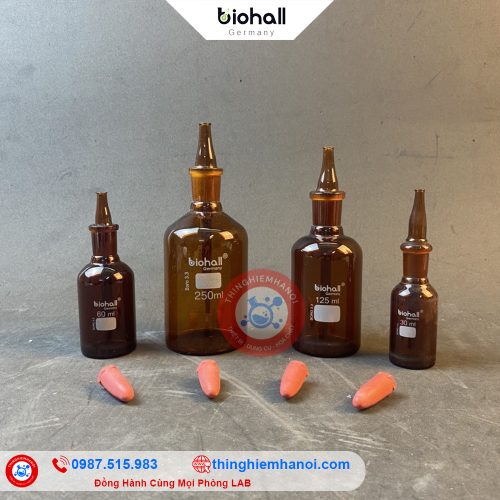 chai nhỏ giọt thuỷ tinh nâu biohall-germany hà nội