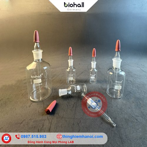 chai nhỏ giọt thuỷ tinh trắng biohall-germany chính hãng