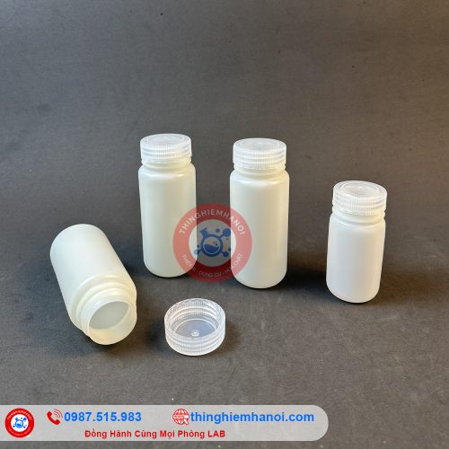 chai nhựa HDPE trắng miệng rộng giá rẻ