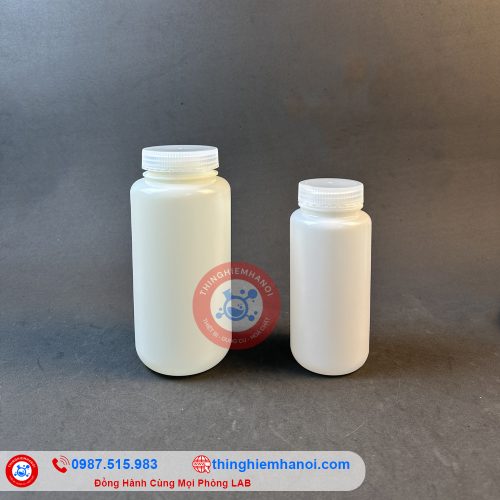 mua chai nhựa HDPE trắng miệng rộng