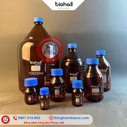 chai trung tính nâu hãng Biohall-Germany
