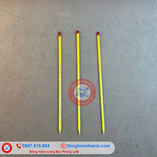 nhiệt kế rượu thân vàng 0 - 100°C