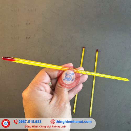nhiệt kế rượu thân vàng 0 - 200°C