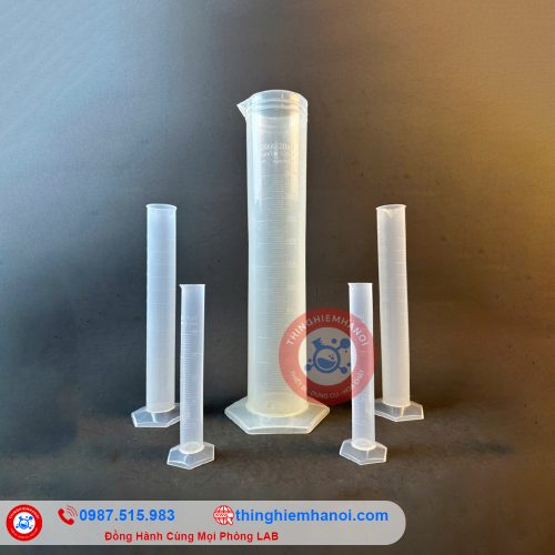 ống đong nhựa chia vạch trắng