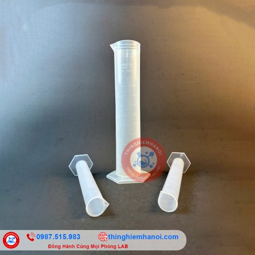 ống đong nhựa chia vạch trắng 100ml