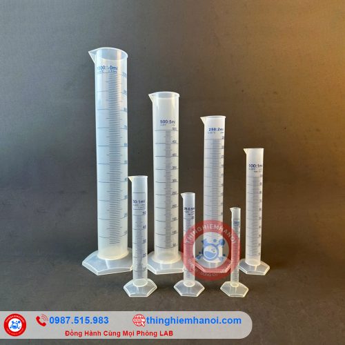 ống đong nhựa chia vạch xanh