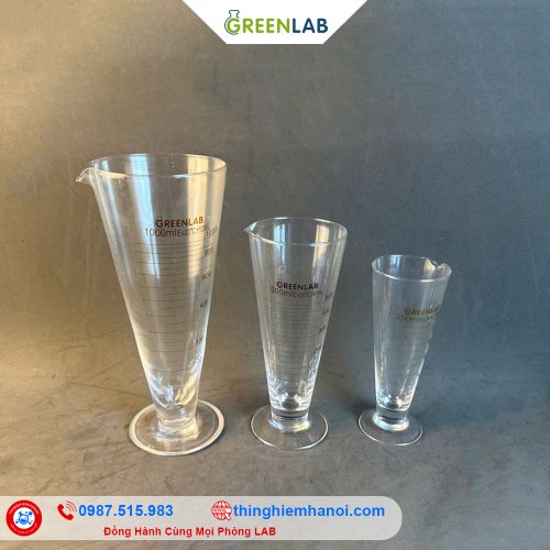 cốc chân phễu thuỷ tinh hãng GreenLab chính hãng