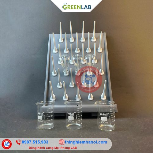 giá phơi dụng cụ thí nghiệm 27 vị trí hãng greenlab