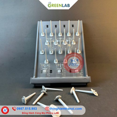 giá phơi dụng cụ thí nghiệm 27 vị trí hãng greenlab giá rẻ